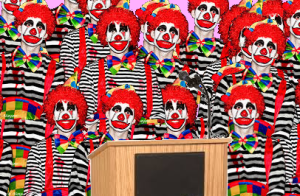 International Panel of Climate Clowns present their latest report.